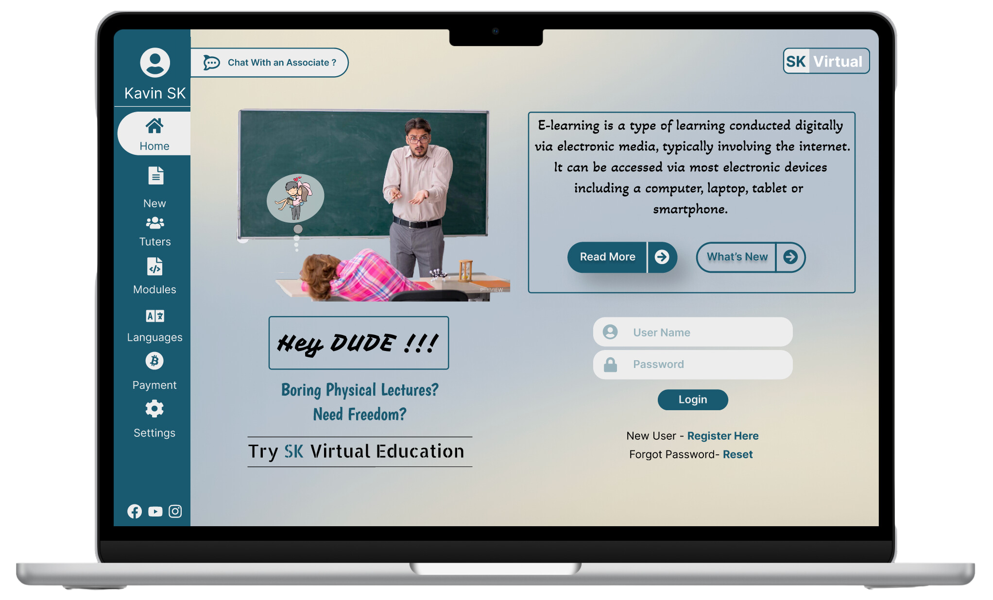 E-Learning UI Project preview 2